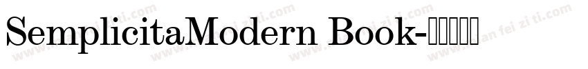 SemplicitaModern Book字体转换